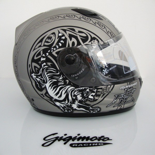 Casco Marushin Tiger 777 grigio
