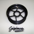 Cerchio alluminio anodizzato CNC nero DM