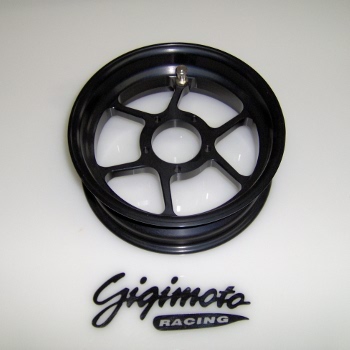 Cerchio alluminio anodizzato CNC nero DM