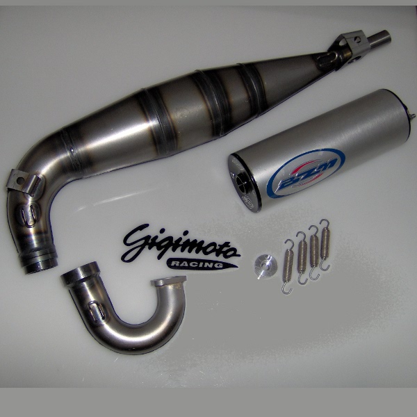 Marmitta Racing BZM 50cc Universal con silenziatore mm.220